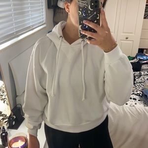 A&F white hoodie